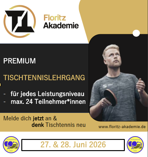 Premium Tischtennislehrgang mit Philipp Floritz